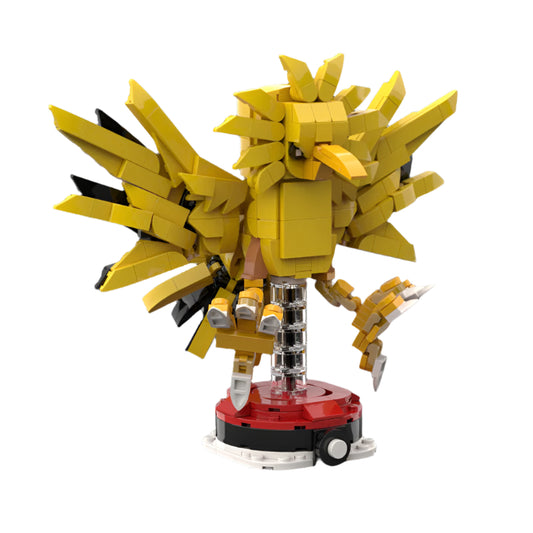 zapdos brickheadz building set | pokèmon | moc-115285 - 1