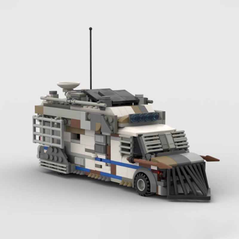 zombie doom communication car building set | wandering merchant | moc-161498 - 1