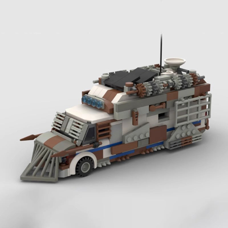 zombie doom communication car building set | wandering merchant | moc-161498 - 2