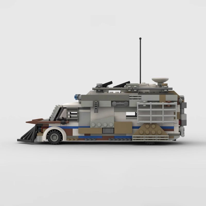 zombie doom communication car building set | wandering merchant | moc-161498 - 4