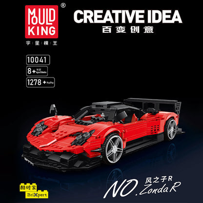 zonda r supercar building set - 1278 pcs | mouldking 10041 - 1